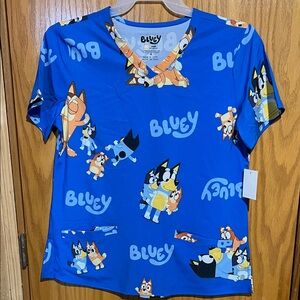 Bluey Women's Scrub Top